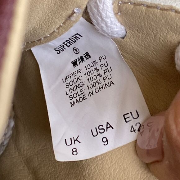 Superdry Vegan Basket Lux Low Trainer Aqua/Blue/White Unisex - Picture 16 of 16